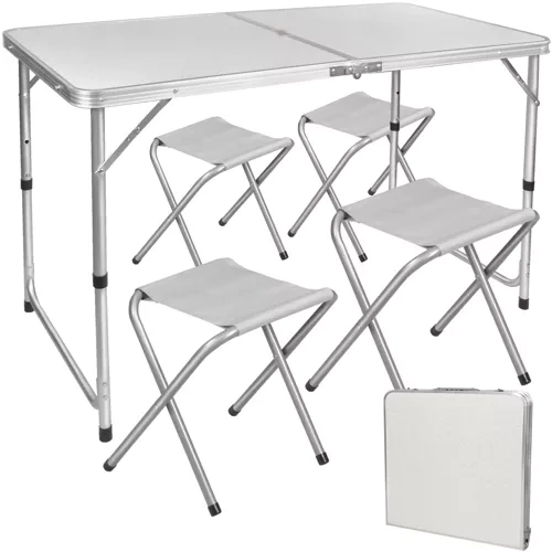 Set za kampiranje - stol i 4 stolice