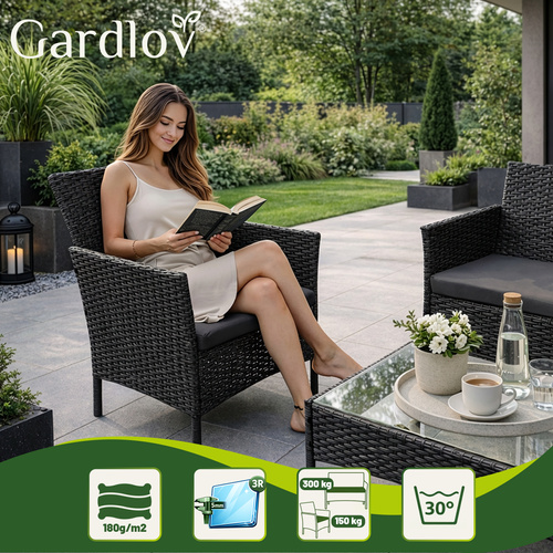 Vrtni namještaj od ratana Gardlov Black