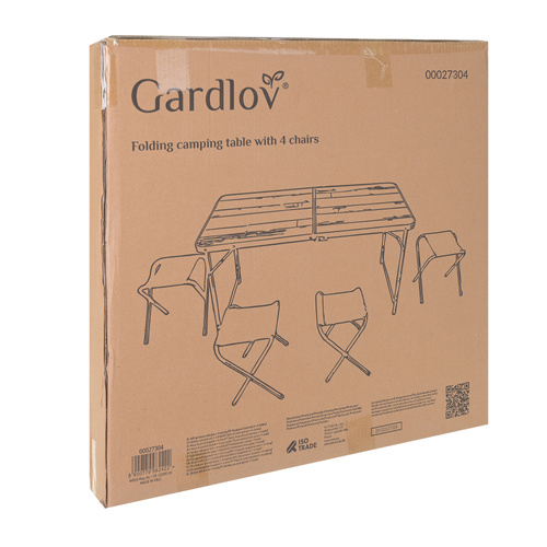 Gardlov sklopivi vrtni stol + 4 stolice